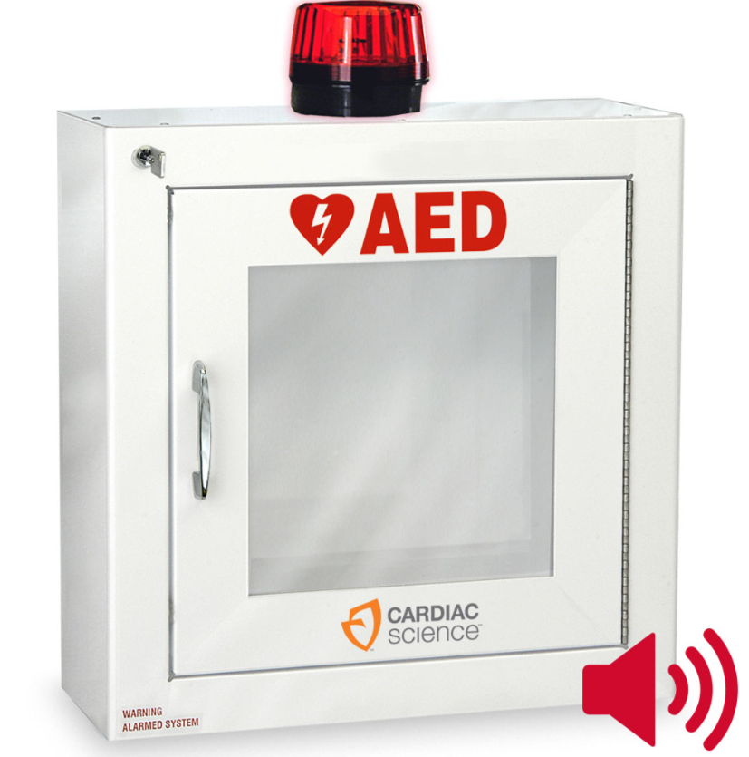 Cardiac Science Standard Size AED Cabinet with Audible Alarm and Strobe Light