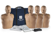 PRESTAN Professional Adult CPR Training Manikins 4-Pack | Includes Rate Monitor, Depth Clicker, 50 Adult Face-Shield/Lung Bags, Instruction Sheet & Carry Bag