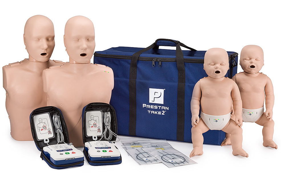 PRESTAN Manikin Professional TAKE2 Manikins and AED Trainers Package Part #: PP-FM-600M-MS
