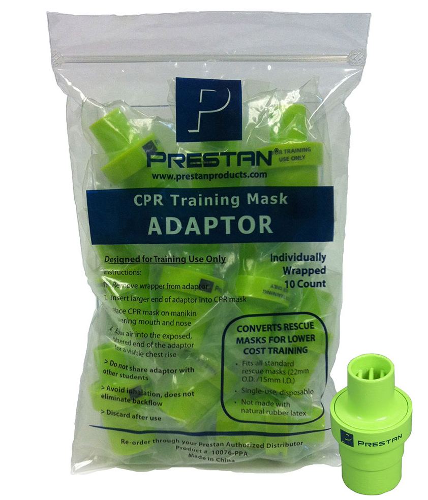 PRESTAN CPR Training Mask Adaptors 50-Pack Part #: 10076-PPA-50