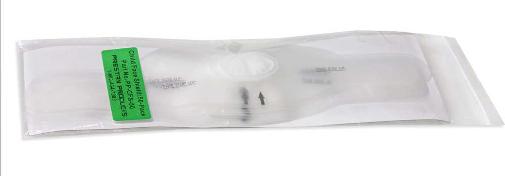 PRESTAN Face-Shield, Child (50 Pack) Part #: PP-CFS-50