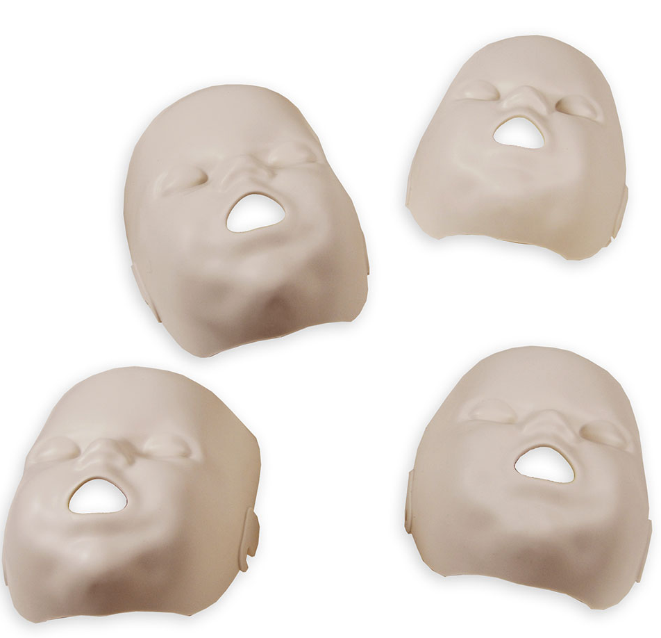 PRESTAN Replacement Face Skins for the Professional Infant Medium and dark Skin Manikin (4-Pack)