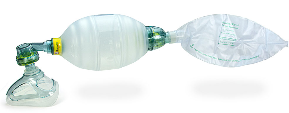 Laerdal LSR Adult Reusable Resuscitator Complete with Compact Carry Case Part #: 87005333