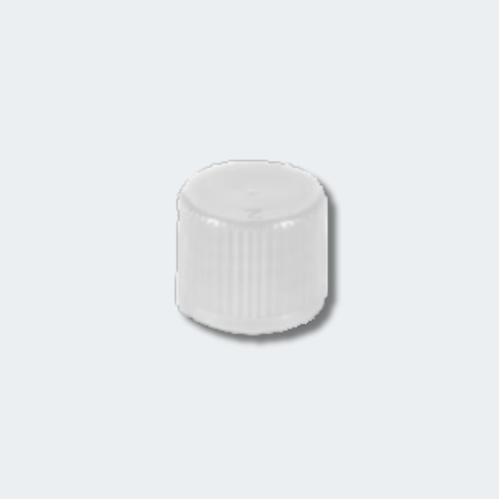 Screw cap, HD-PE, natural, for tubes 75 x 13 mm