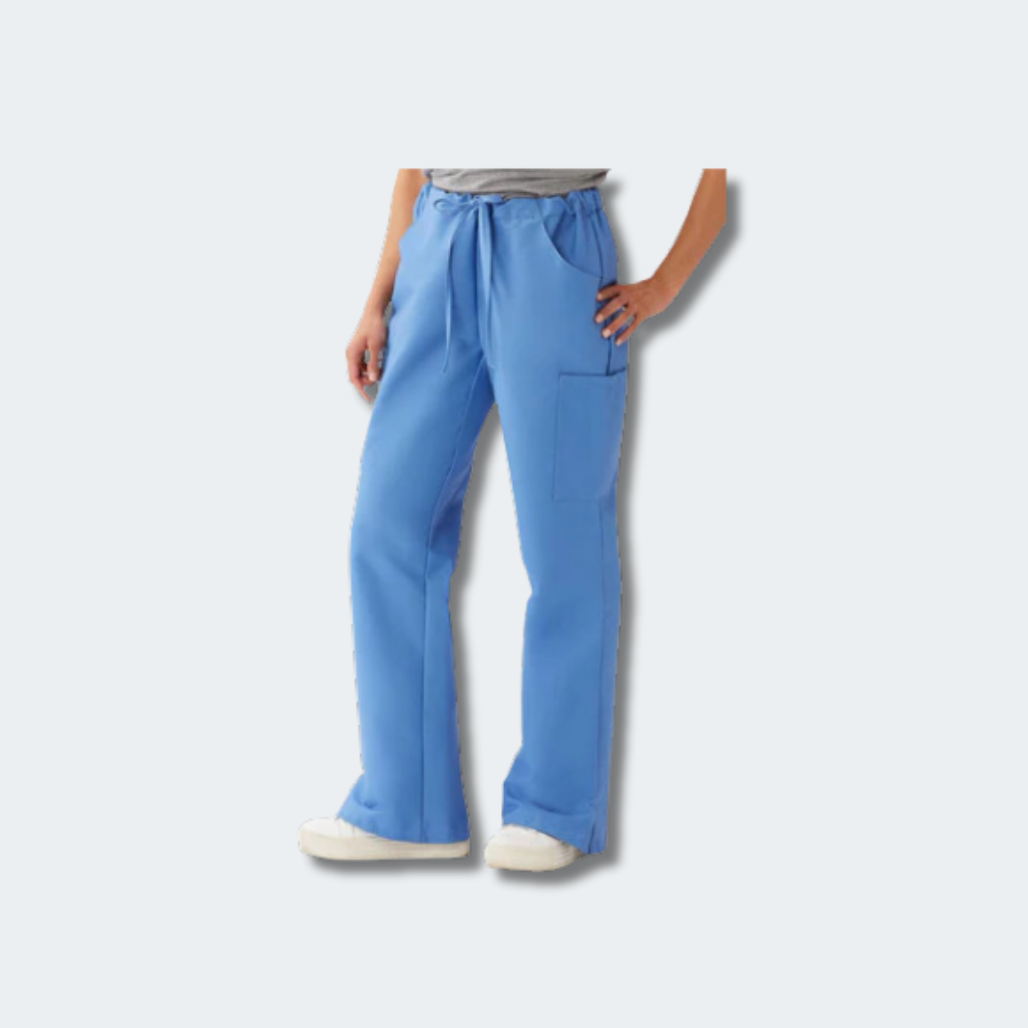 Scrub Pants Ladies Modern Fit Cargo Black LARGE (1/EA)
