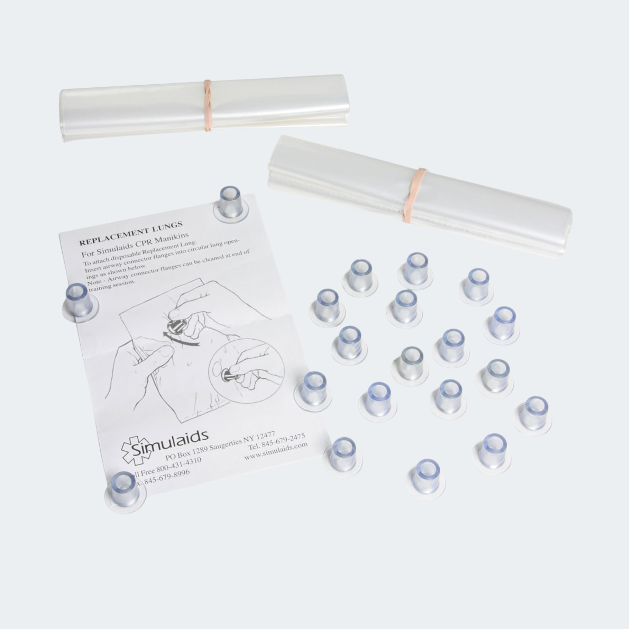 Simulaids Adam/David Lungs Only 20 pk, 100-2030