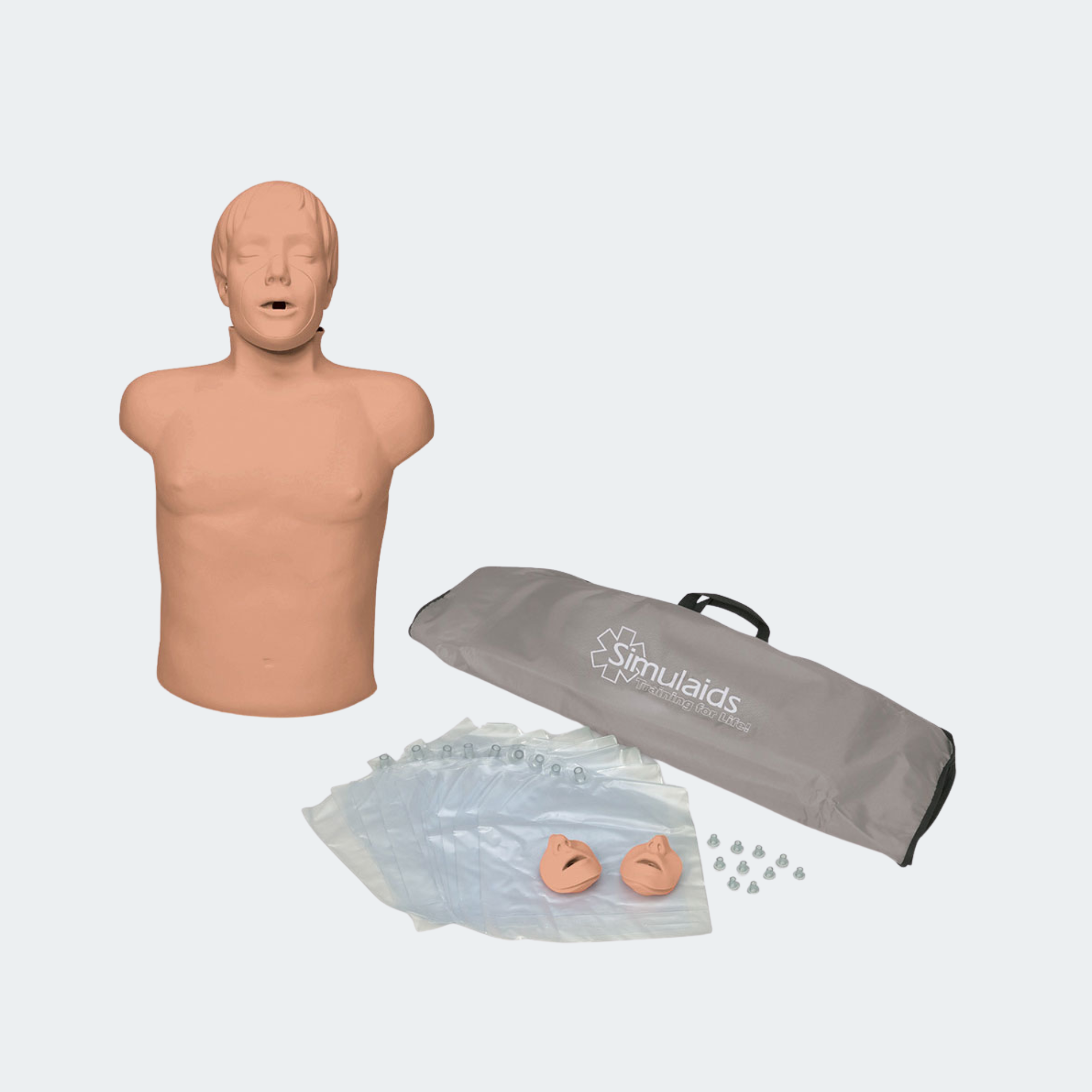 Simulaids CPR Brad Manikin w/Carry Bag, 100-2801