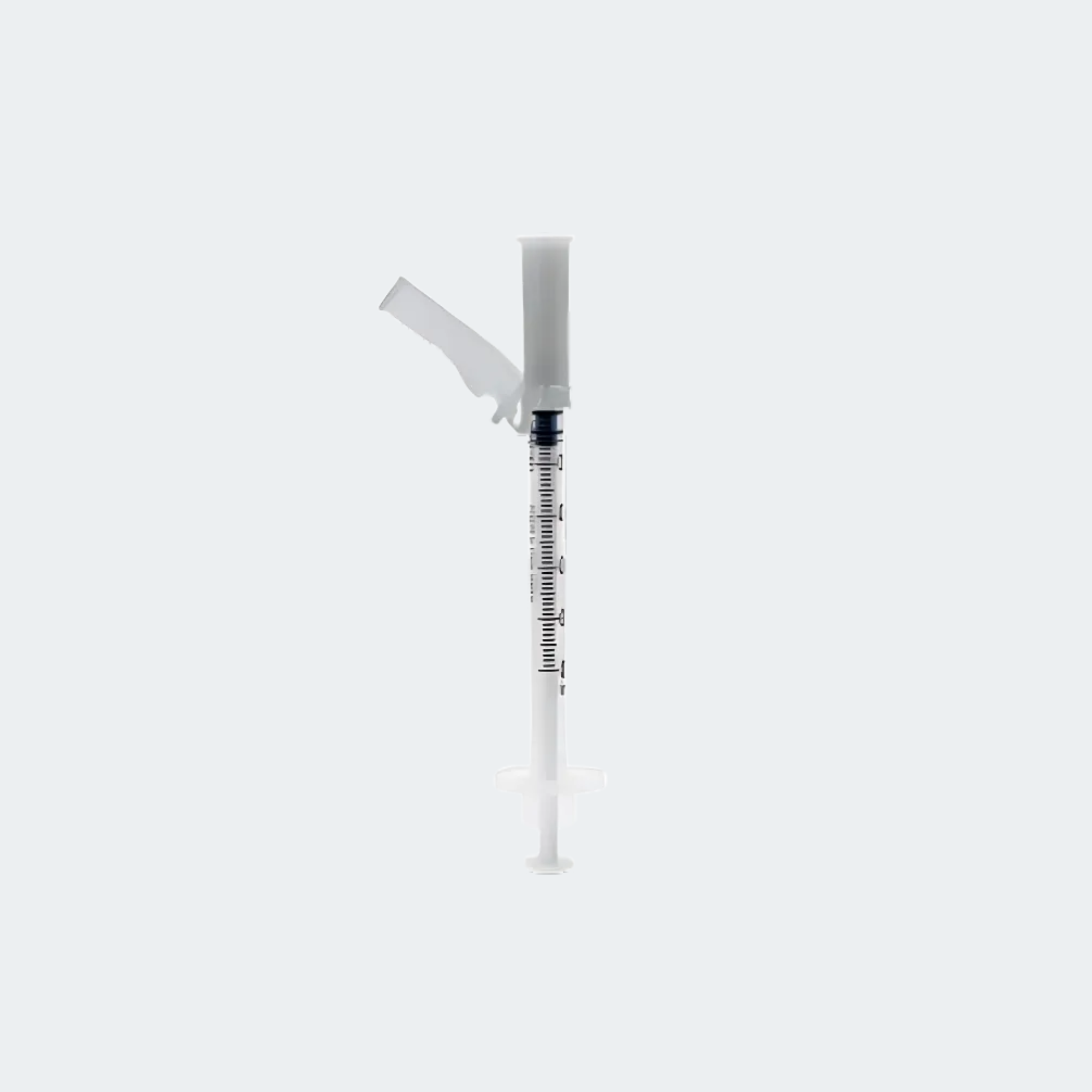 Sol-M 0.5ml Safety Shield Syringe w/Fixed Needle 27G*3/8” IDB SKU:SSA026