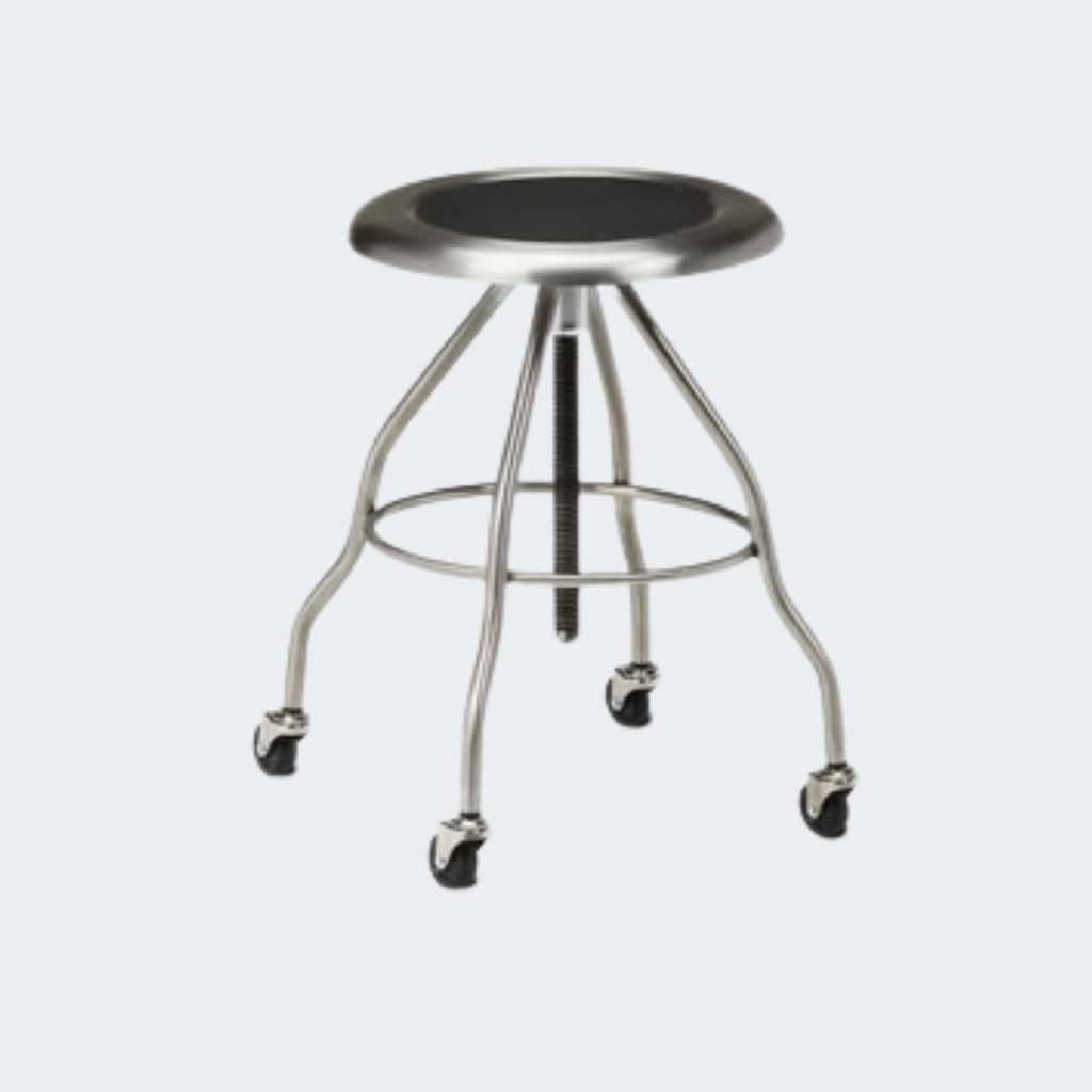 Stainless Steel Stool with Casters