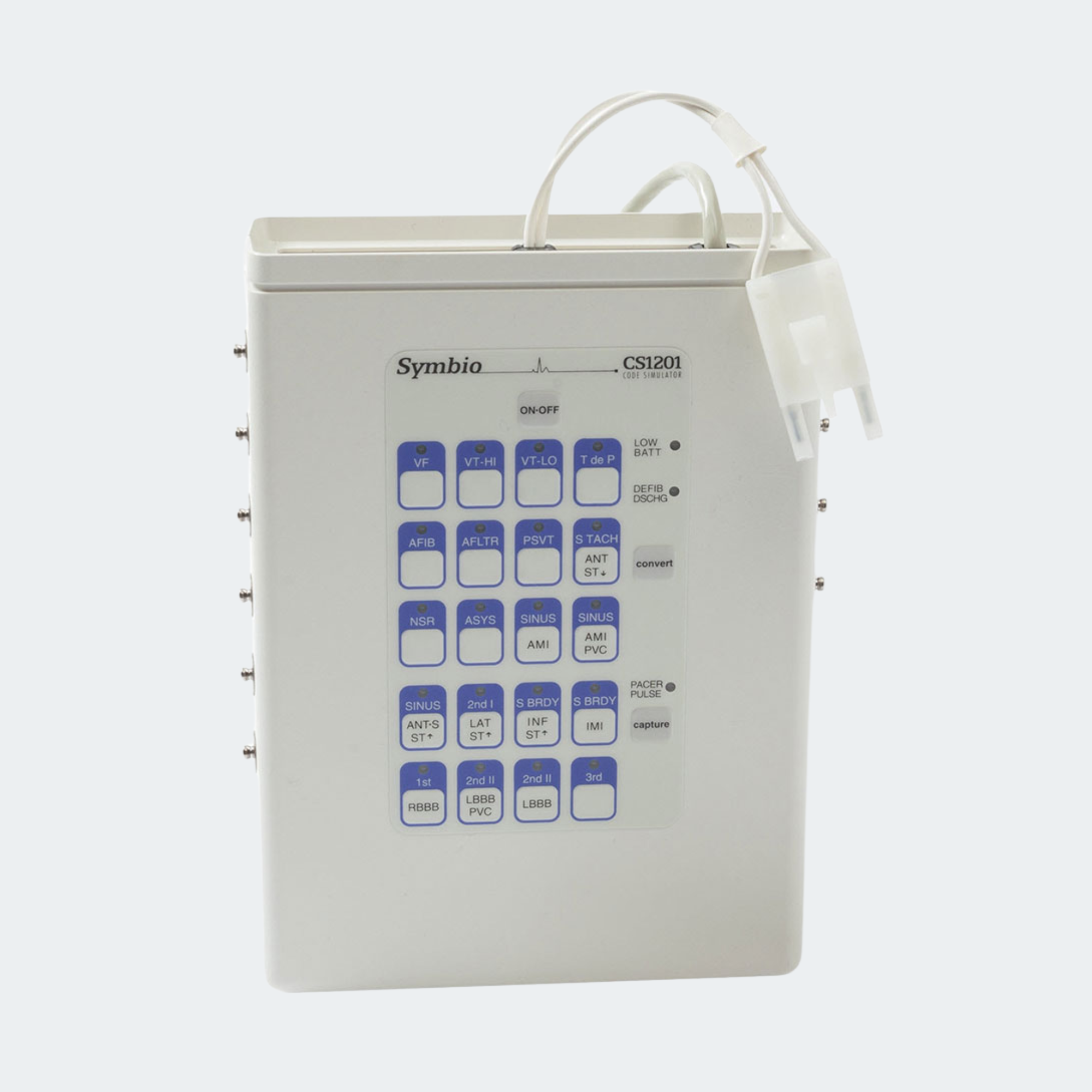 Symbio 12-lead ECG Simulator for ZOLL E, M, R & X Series Defibrillators Part #: 8012-0206
