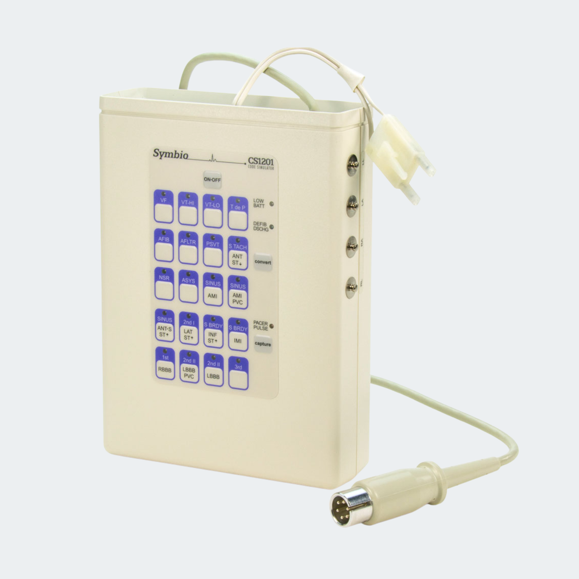 Symbio 12-lead ECG Simulator with IBP channel for ZOLL E, M & CCT Series Defibrillators Part #: 8000-0684