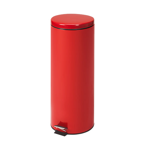 Medium Round Red Waste Receptacle