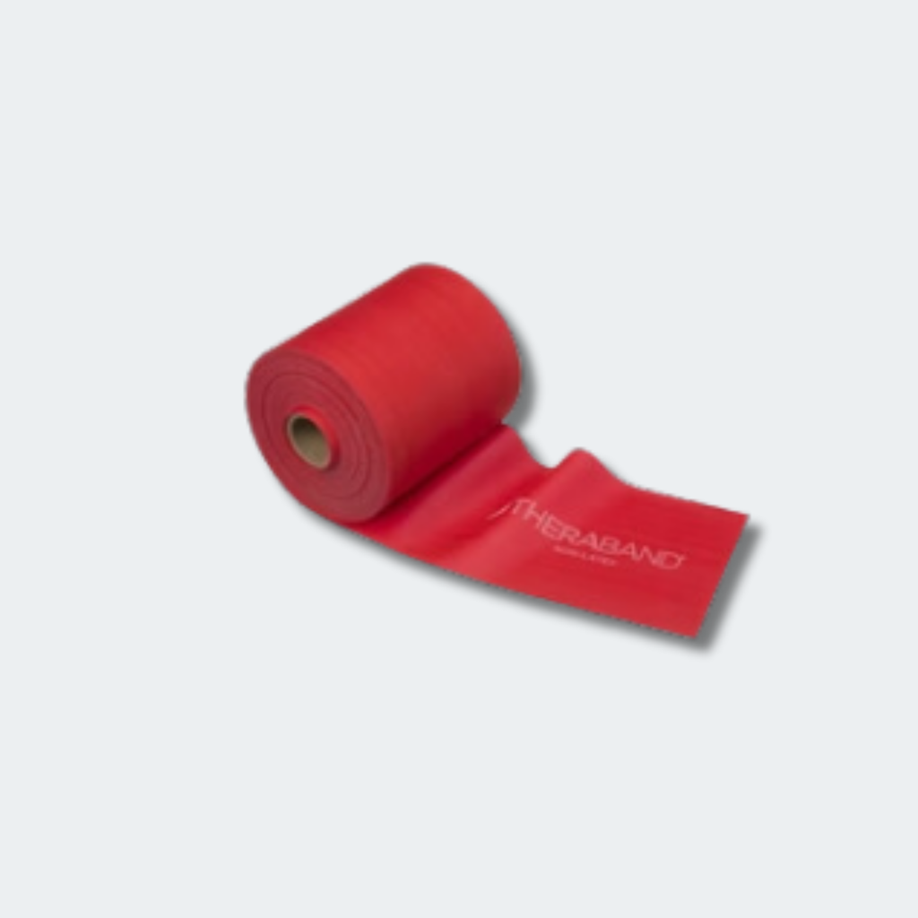 TheraBand Professional Non-Latex Resistance Bands Red- Medium