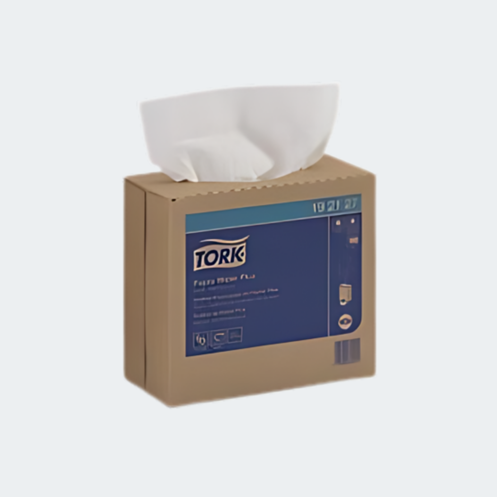 Tork Paper Wiper Plus Boxed White 1Ply 9.3"x16.3"
