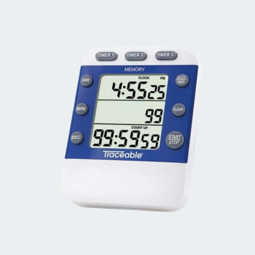 Traceable Triple-Display Clock/Timer with Calibration (1/EA)
