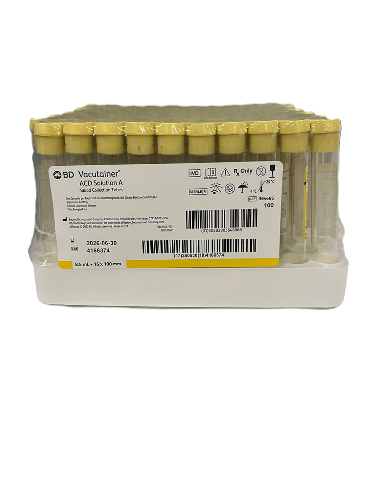 Vacutainer ACD Solution A, Blood Collection Tubes 100EA/PK