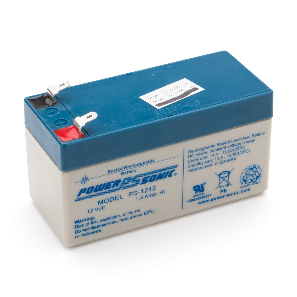 Rechargeable Battery, 12V, SLA, 1.3/1.4AH (US Only)