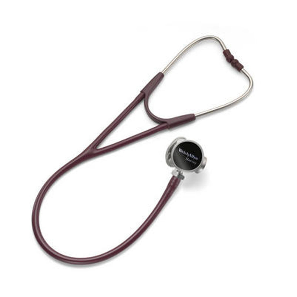 Harvey Deluxe Triple Head Stethoscope, Burgundy, 28" (US Only)