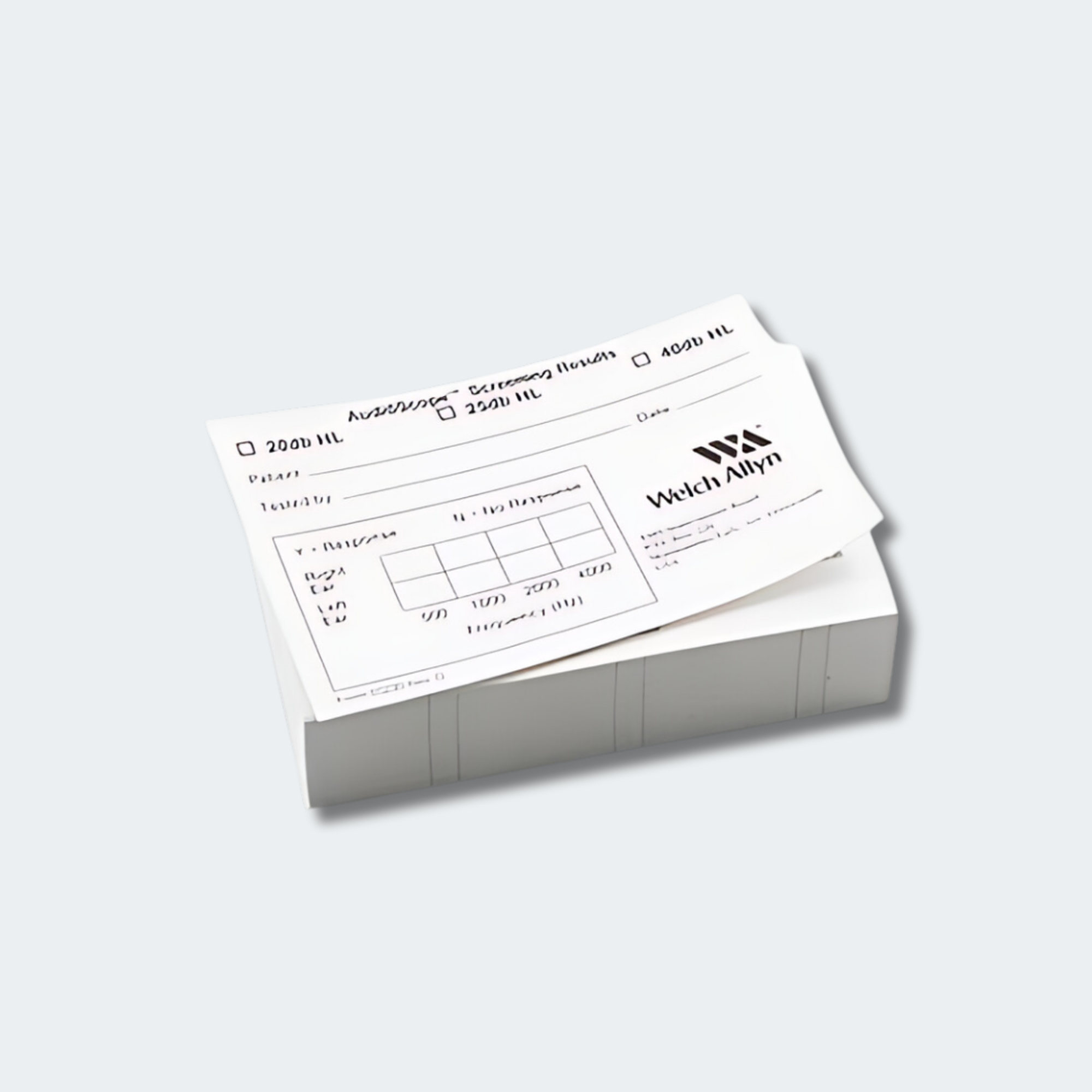 Welch Allyn Recording Form, 25/Pack for AudioScope 3 Screening Audiometer