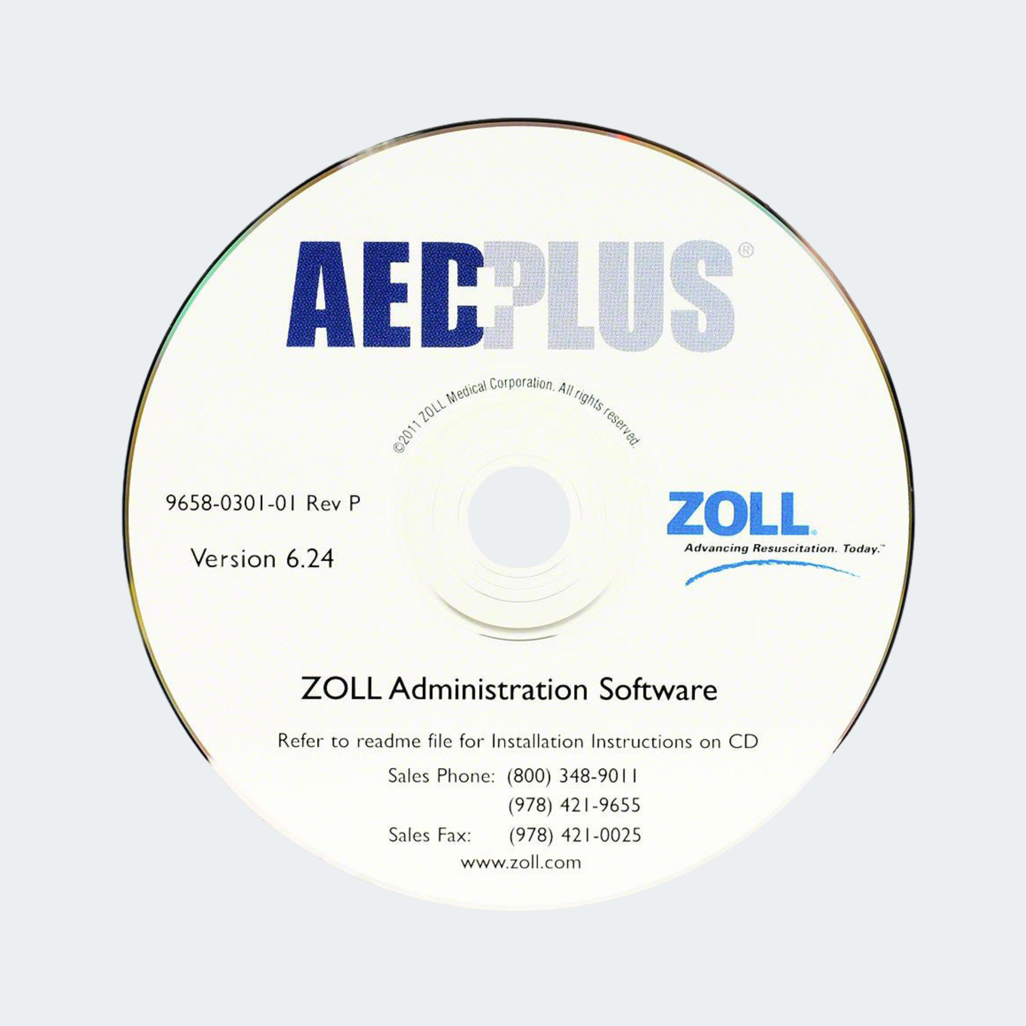 ZOLL AED Plus Administration Software (ZAS) Part #: 8000-0311-01