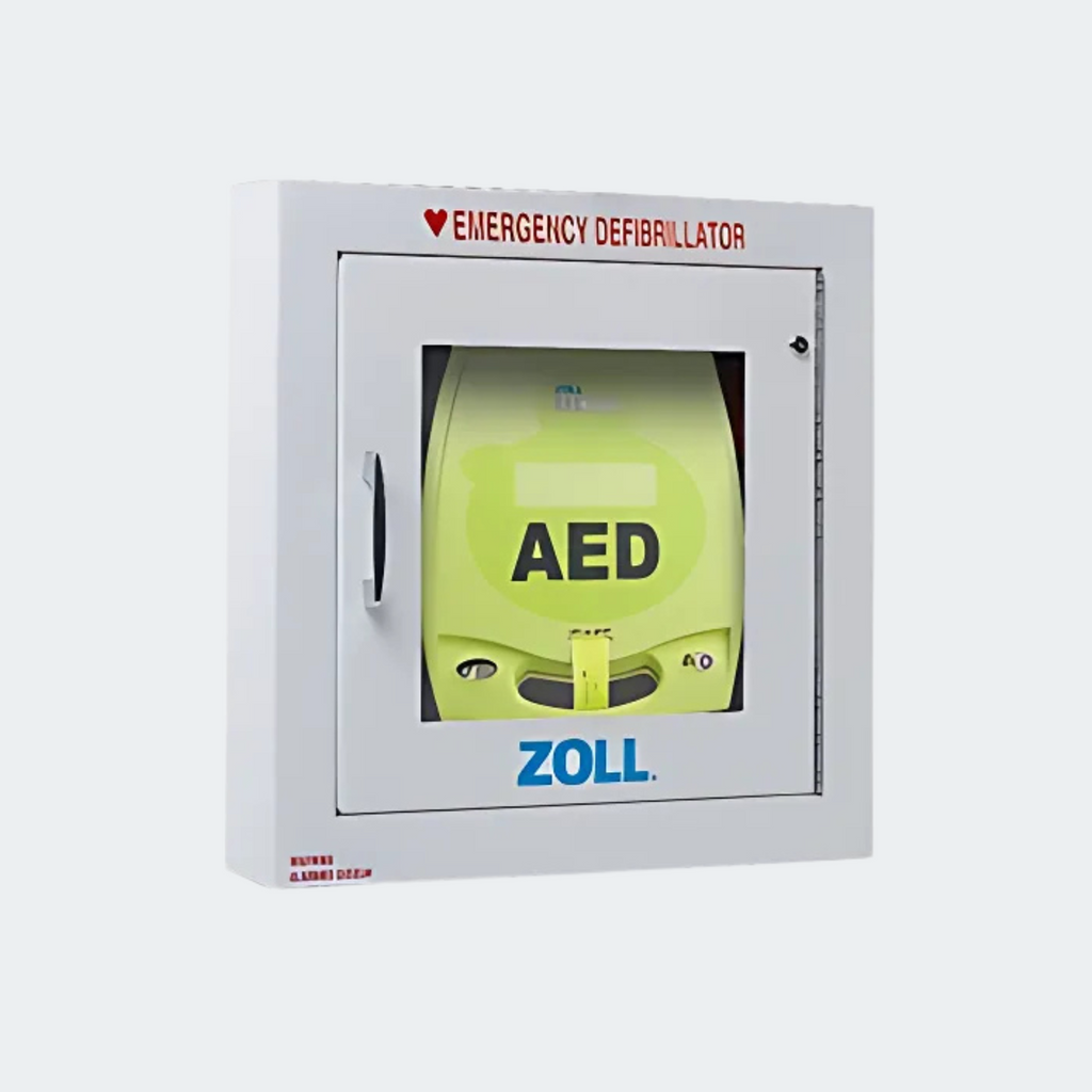 ZOLL AED Plus OEM Semi-Recessed Mount Cabinet w/Alarm
