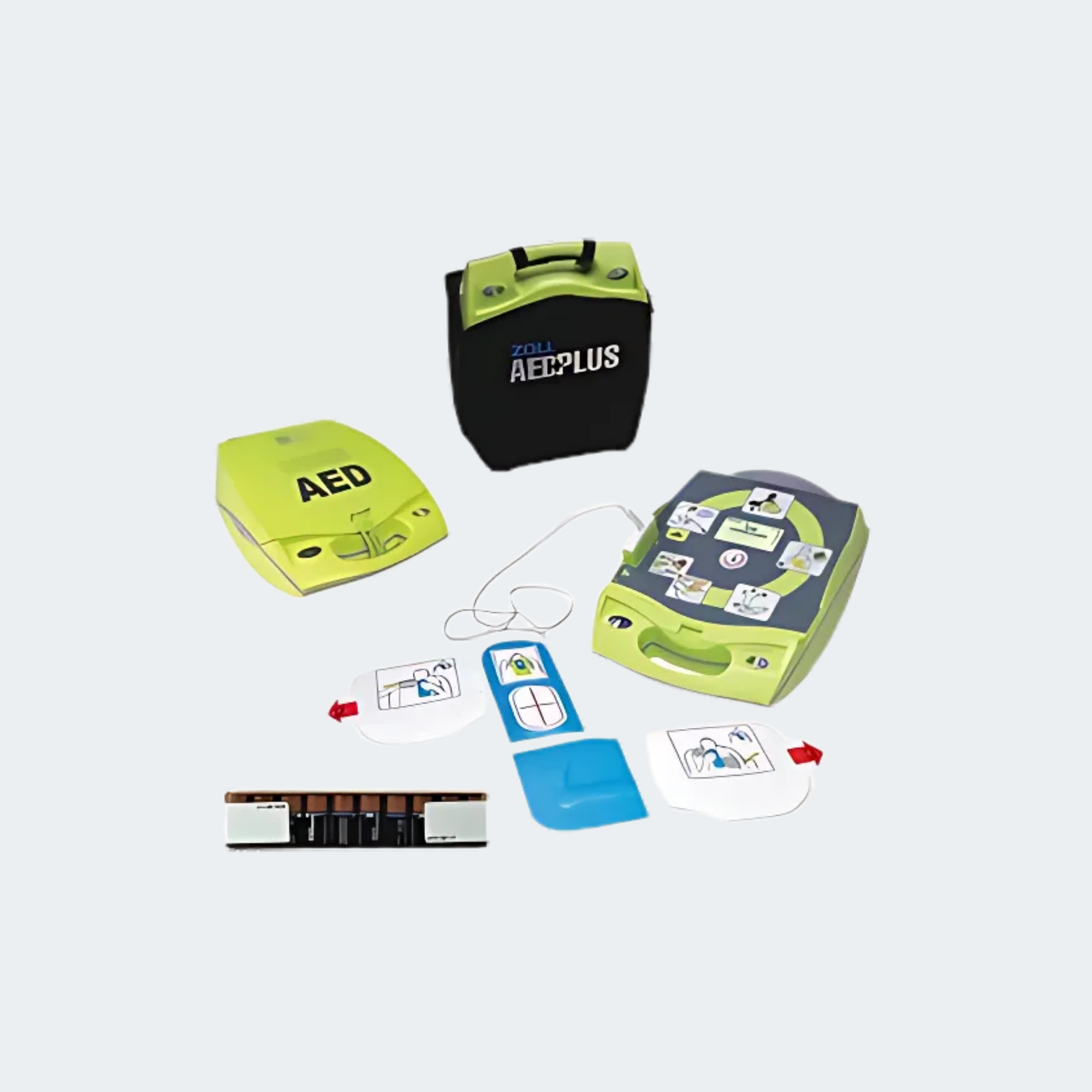ZOLL Defibrillator: AED Plus, Soft Case, Auto Mode, Zoll (8000-004000-01 w/EXT)
