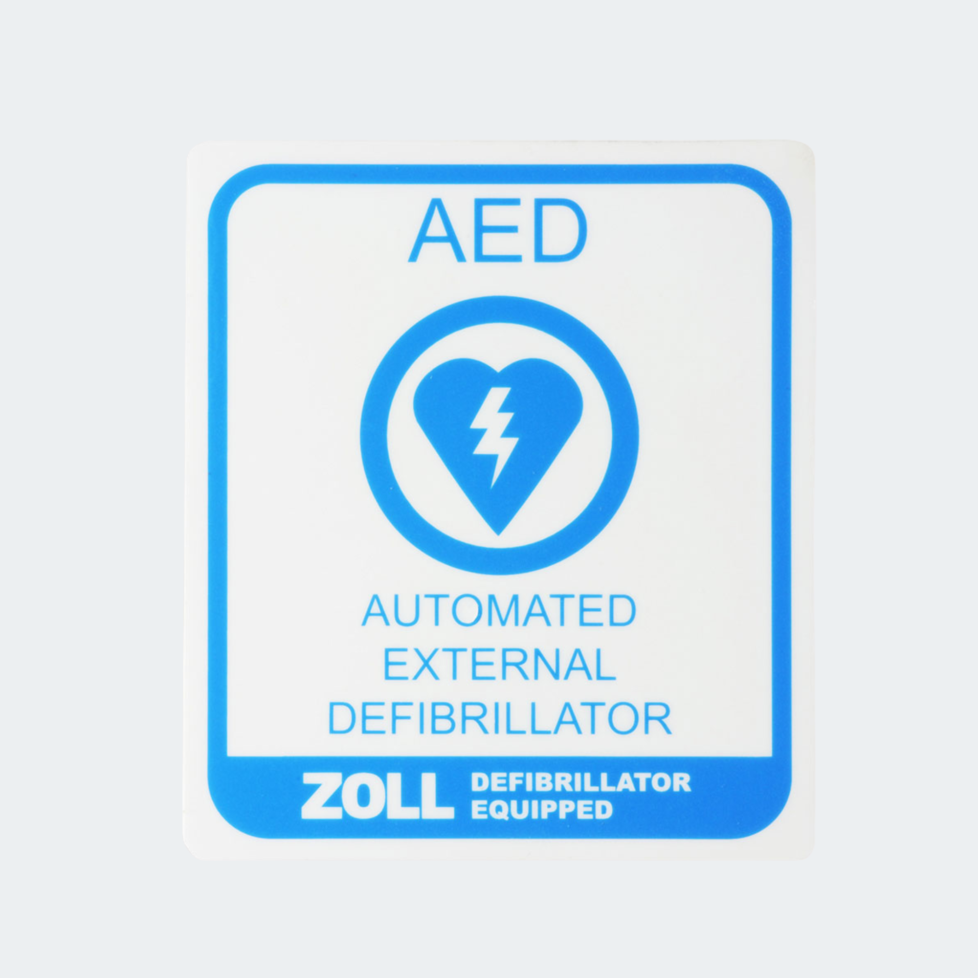 ZOLL Medical AED Decal Part #: 8000-0849-01