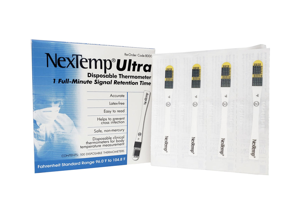 NexTemp Disposable Thermometer 100/BX