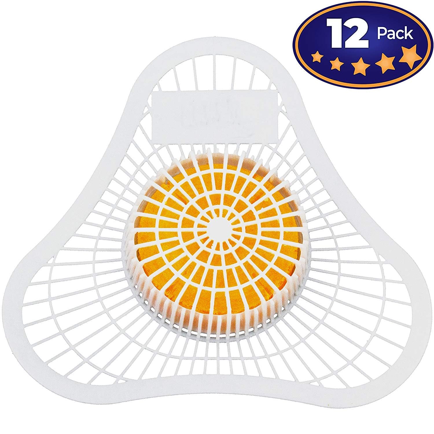 Urinal Screen and Deodorizer with Non-Para Block 12 Pack. Universal-Fit, Citrus-Scent Cake Releases Cleaning Agents To Remove OdorAOSS Medical SupplyUrinal ScreenAOSS Medical Supply