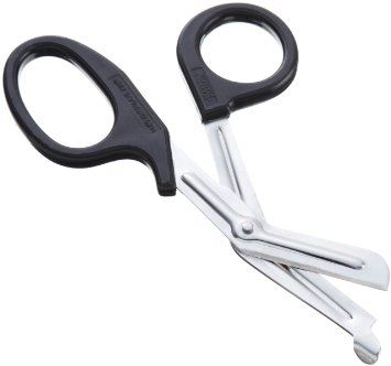 Scissors, 5.5", Stainless Steel with Black Handle