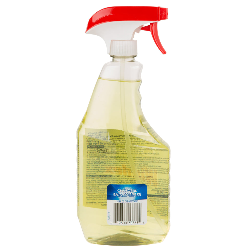 Windex Multi-Surface Disinfectant, Lemon, 23 oz, 8 Spray BottlesSC JohnsonMulti-surface DisinfectanctAOSS Medical Supply