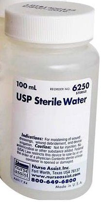 Nurse Assist Sterile Water 100mLNurse AssistSterile WaterAOSS Medical Supply