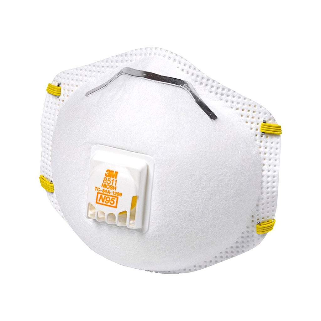 3M 8511 Particulate Sanding Respirator N95 With Valve 10 Masks