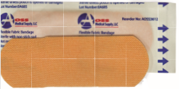 AOSS Flexible Fabric Bandage 1&quot; by 3&quot;AOSS Medical SupplyAdhesive BandagesAOSS Medical Supply