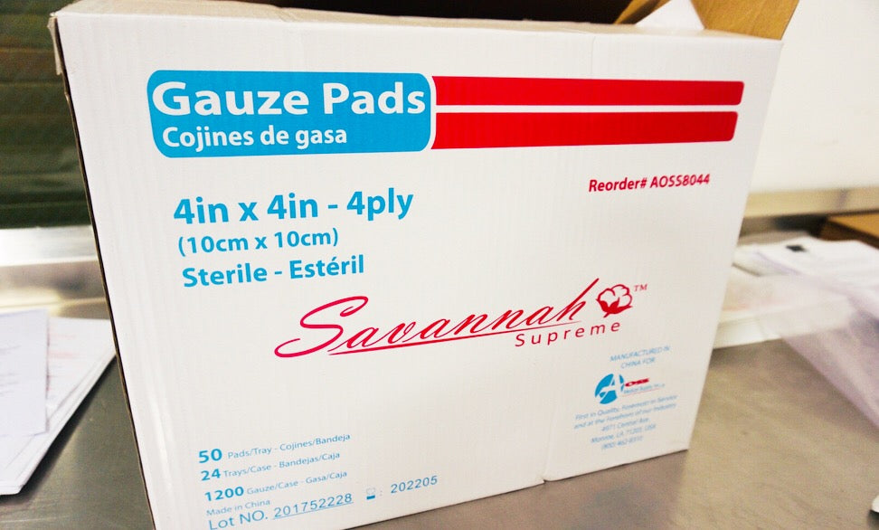 AOSS Gauze Pad, 2 x 2 Inch, 4-Ply (Sterile 2s) - CASEAOSS Medical SupplyGauze PadAOSS Medical Supply