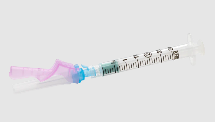 BD Eclipse Needle Syringe HYPO Safety 21Gx1 3mL 50/BX