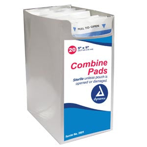 Dynarex Secure Abdomnal Combine Pad, 5&quot; x 9&quot;, SterileDynarexABD PadsAOSS Medical Supply
