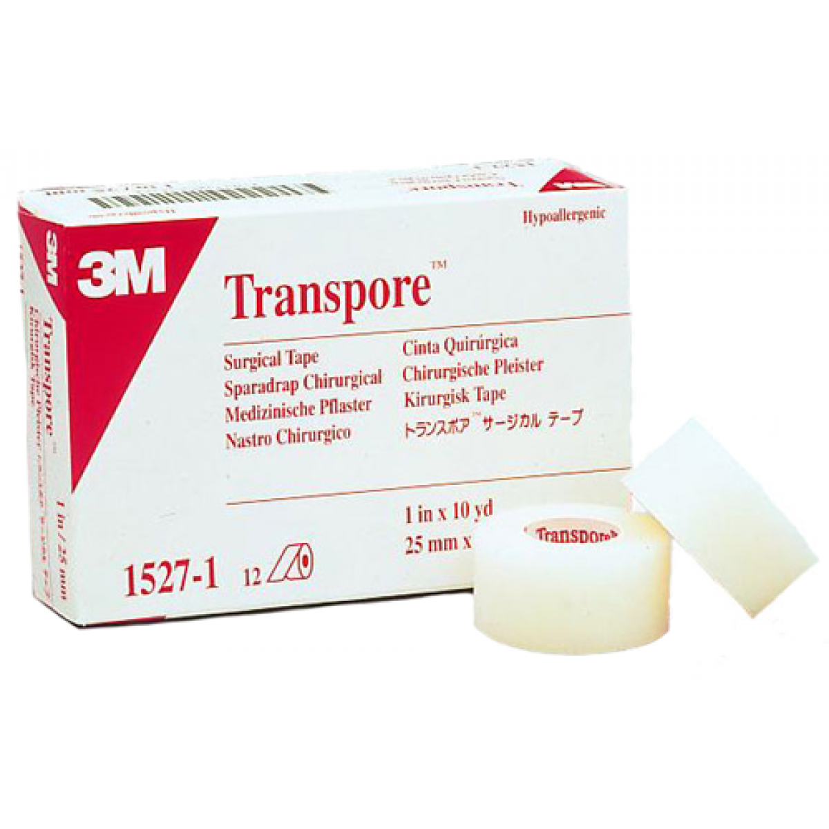 Medical Tape 3M&trade; Transpore&trade; White Water Resistant Plastic 2 Inch X 10 Yard3M Health CareWhite Dressing TapeAOSS Medical Supply